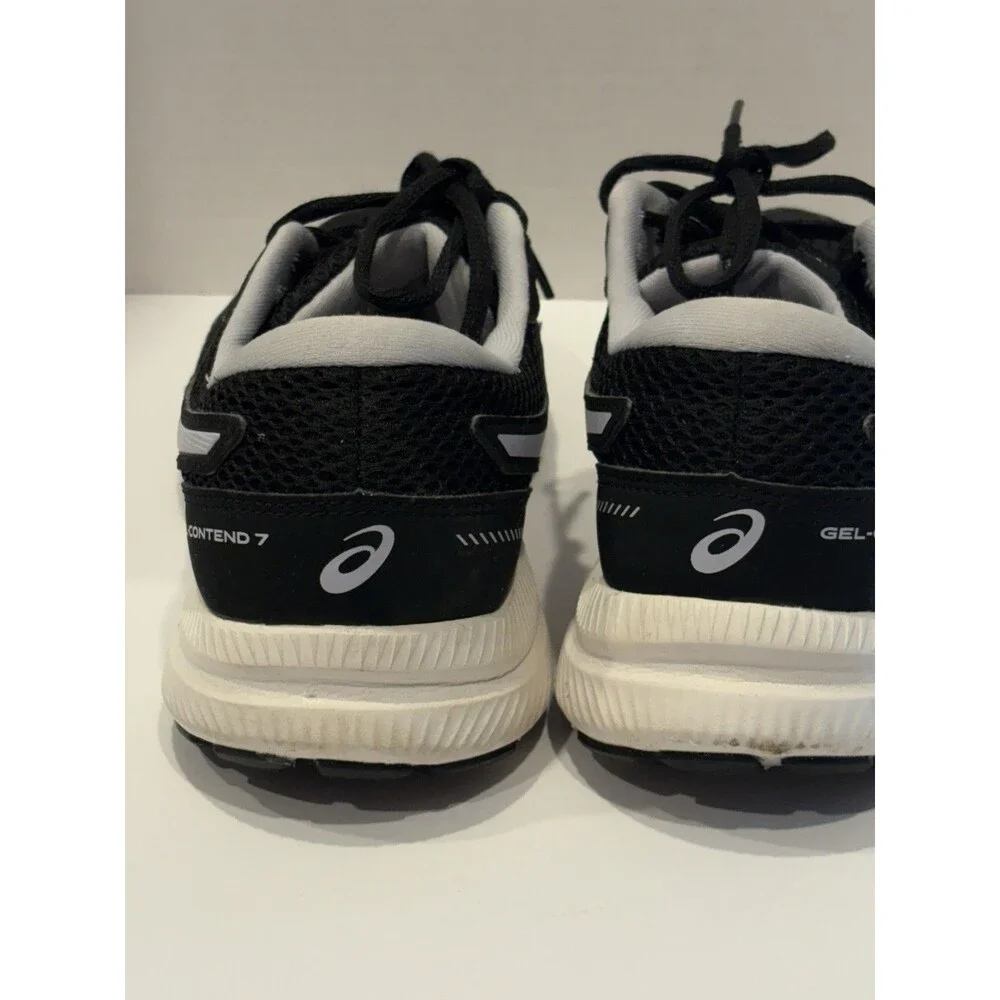 Asics Gel Contend 7 Women's Black White Running Sneakers  Size 8.5!